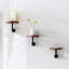 Bainsby 3 Piece Square Floating Shelf Industrial Rustic Brown Home Living Room Furniture