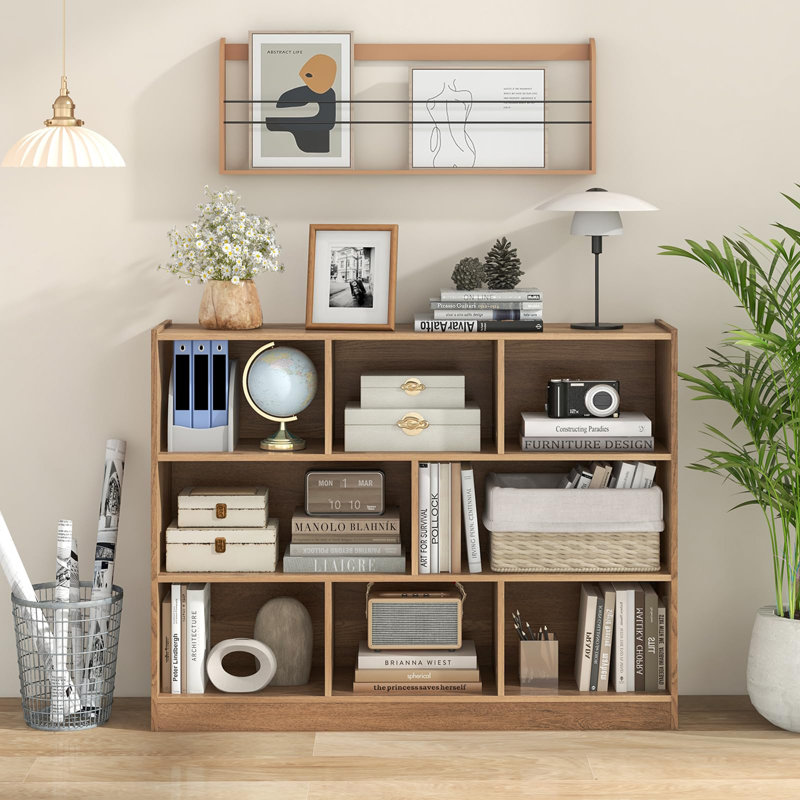 Bibliothèque à 8 cubes, Naturel