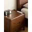 Table de chevet simple en chêne massif 15,75 "avec 2 tiroirs MCM-39272913-219707551-39272912