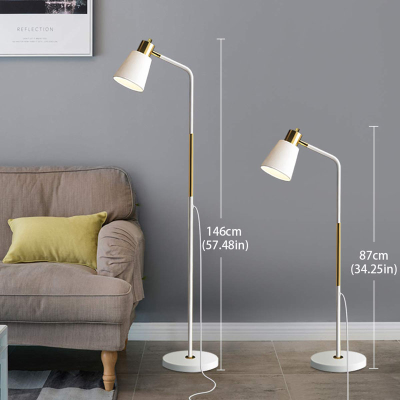 Gabreille 57.48'' Task Floor Lamp,  White
