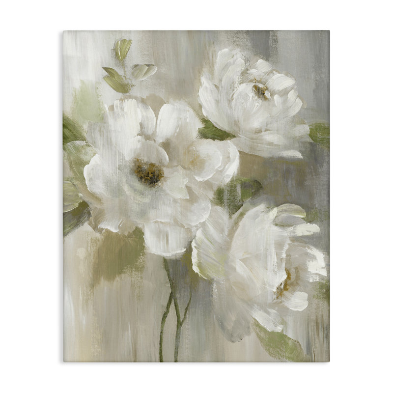 Subtle Magnolia Blossoms Canvas Wall Art, design by Nan, 20" H x 16" W