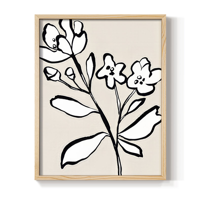 «Here with you I», reproduction encadrée - bois massif, Naturel, H 11 po x l 9 po