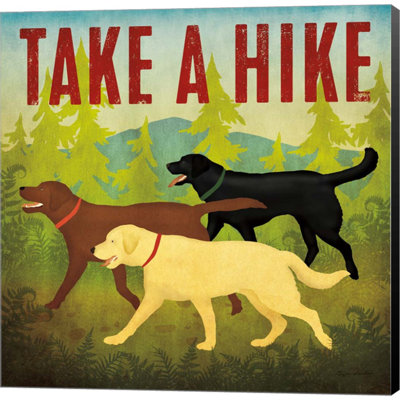 «Take a Hike Lab II» par Ryan Fowler - Art textuel sur toile sans cadre