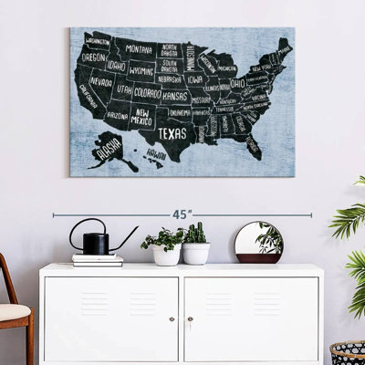 Keiri BW States USA Map