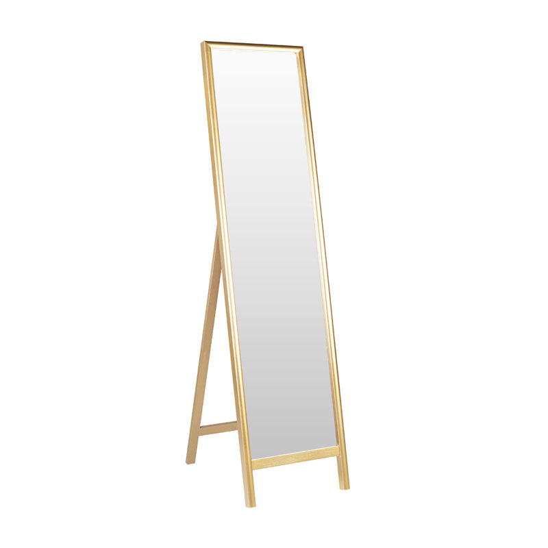 Wood Flat Floor Mirror