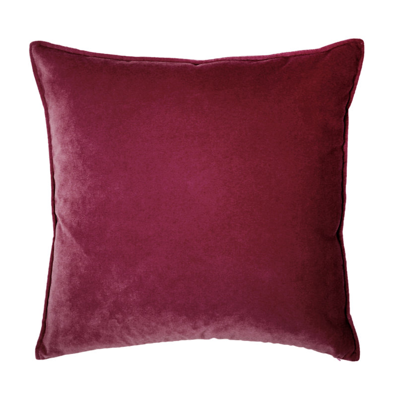Franklin Washable Velvet Square Pillow Cover & Insert , Galante, 26"H x 26"W