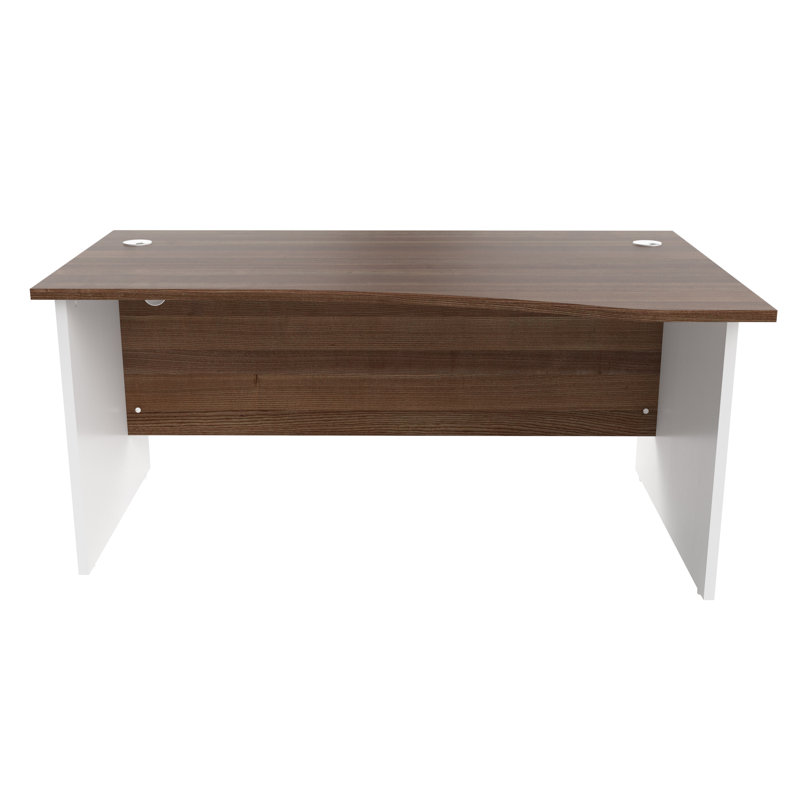 Solid Wood Base Desk Shell, Dark Walnut