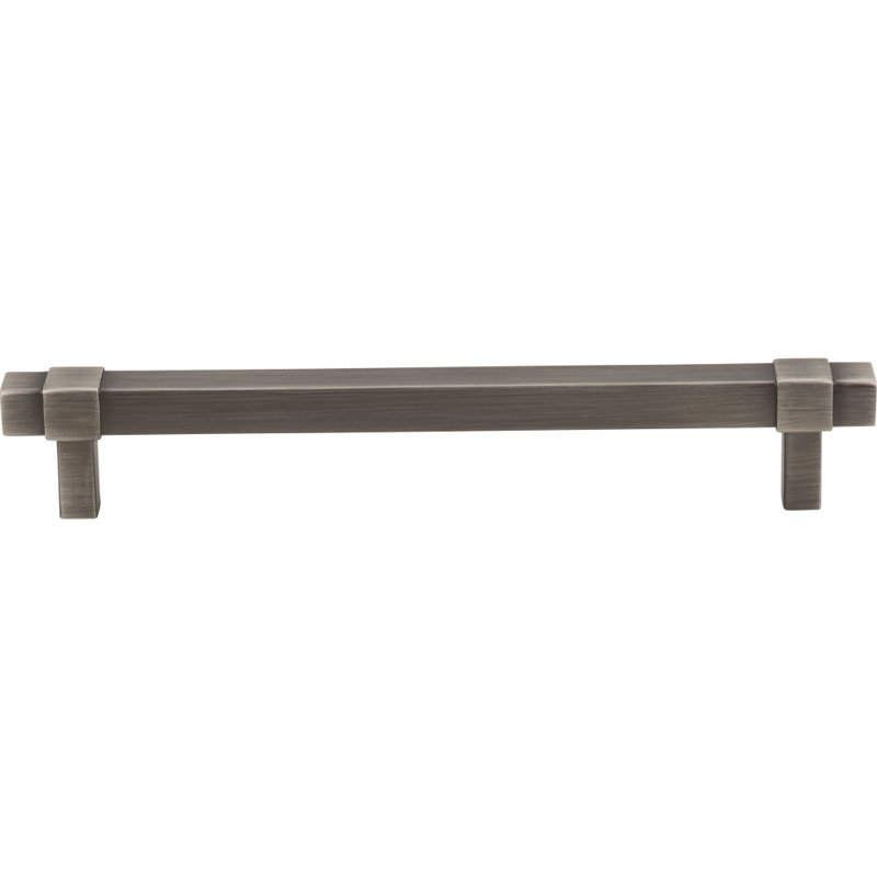 Zane Bar Pull, Brushed Pewter, 5 1/16"