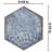 Gaudi Lux Hex 9" x 10" Porcelain Patterned Wall & Floor Tile-63909856