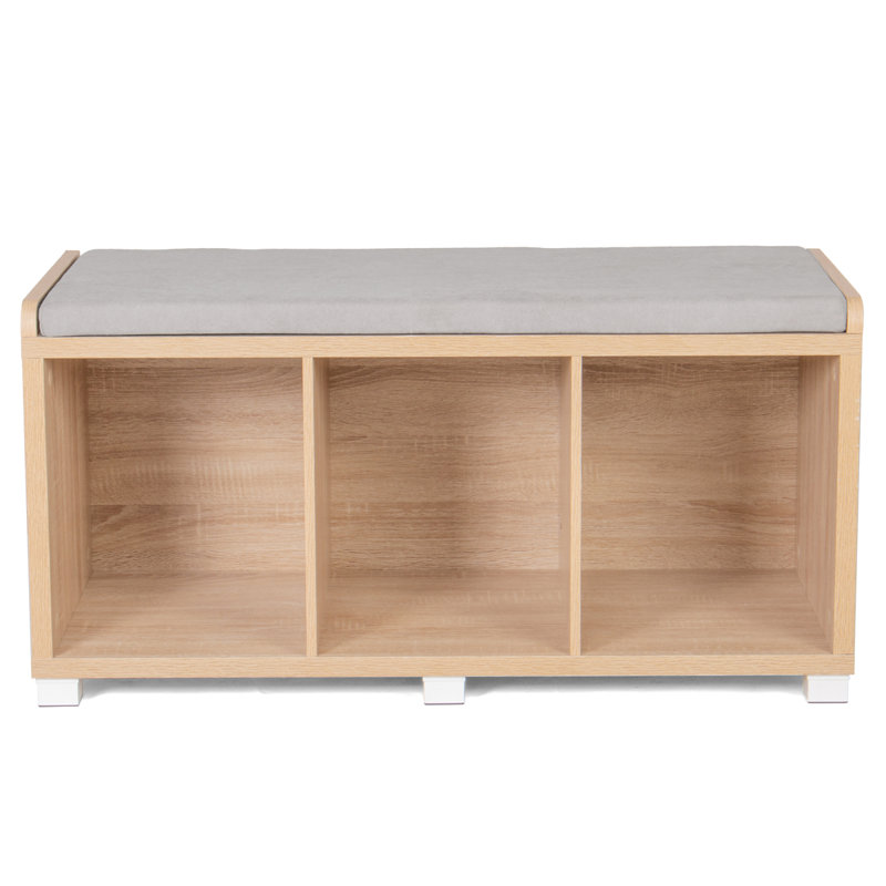 Banc de rangement pour chaussures Gascoyne, Beige