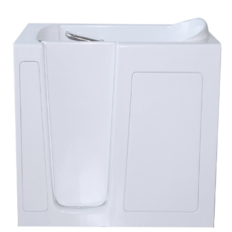52'' x 29'' Air Fiberglass Bathtub with Faucet, Left, White