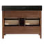 48" EBONY SINK VANITY DARK FINISH WITH WK-48 TOP 2" THICK WHITE NATURAL TOP-2115826003-2115826013