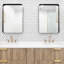 Miroir mural 24 po x 36 po, miroir rectangulaire noir, cadre en métal, miroir de coiffeuse, pour salle de bain, salon, chambre à coucher, décoration murale