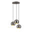 Luminaire suspendu en forme de globe à 3 lumières Excalibur