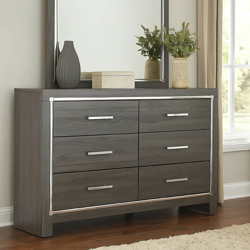 Commode double 6 tiroirs Ermias