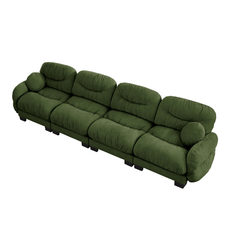 Compression Modular Sofas, Chenille 4 Seater Modern Home Seating