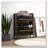 Industrial Shoe Cabinet with 2 Flip Drawers Freestanding Shoe Storage Cabinet Narrow Slim Shoe Rack for Entryway Hallway