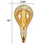 Ampoule surdimensionnée zigzag ambre
