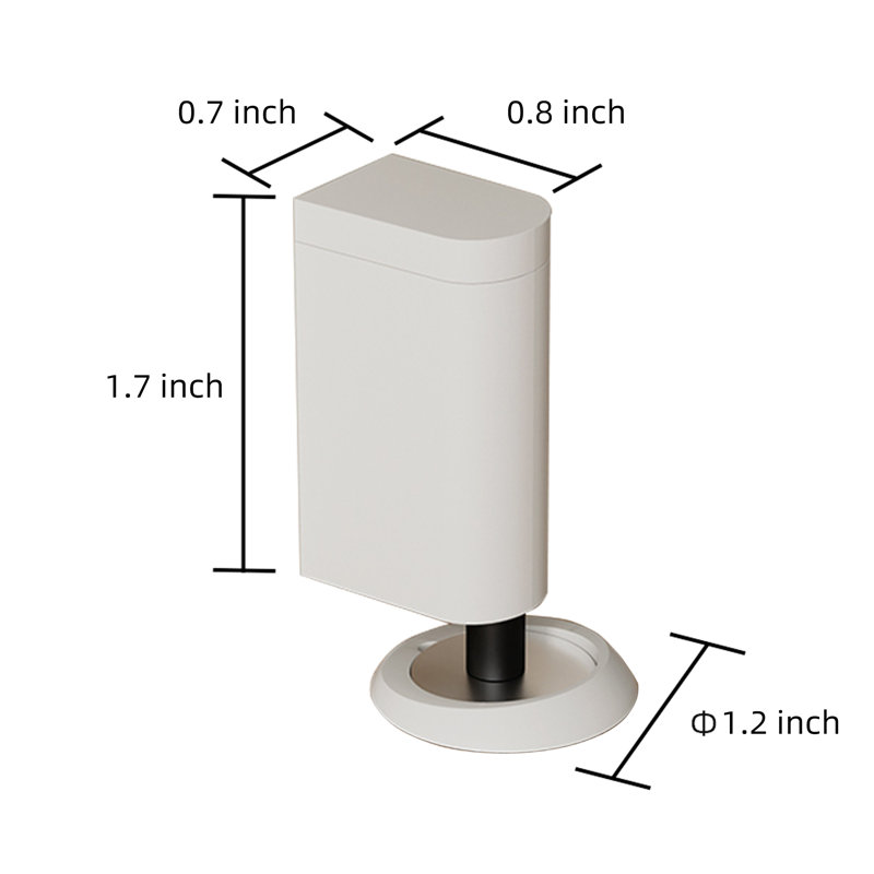 Windproof Mute Brass Doorstop Multipack, White