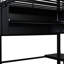 Lit mezzanine simple en métal avec éclairage à DEL, bureau, tablettes et 4 lumières à DEL noires fonctionnelles-1226074059