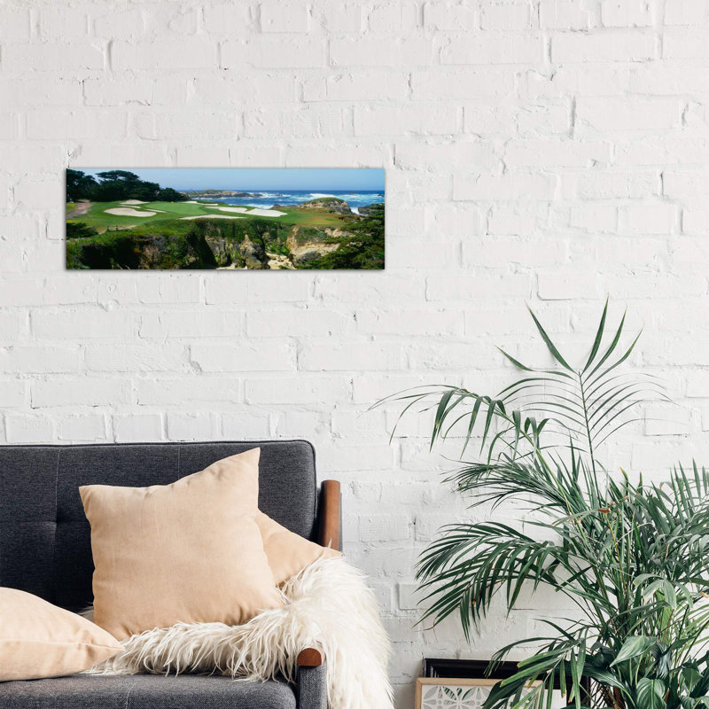15Th Hole I, Cypress Point Golf Course, Pebble Beach, California, Usa 1 Piece Wrapped Canvas Panoramic Wall Art