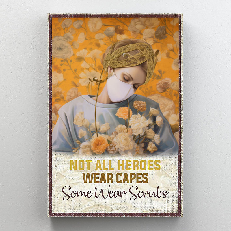 «Nurse Some Porter Scrub On Canvas», impression, H 36 po x l 24 po x P 1,25 po