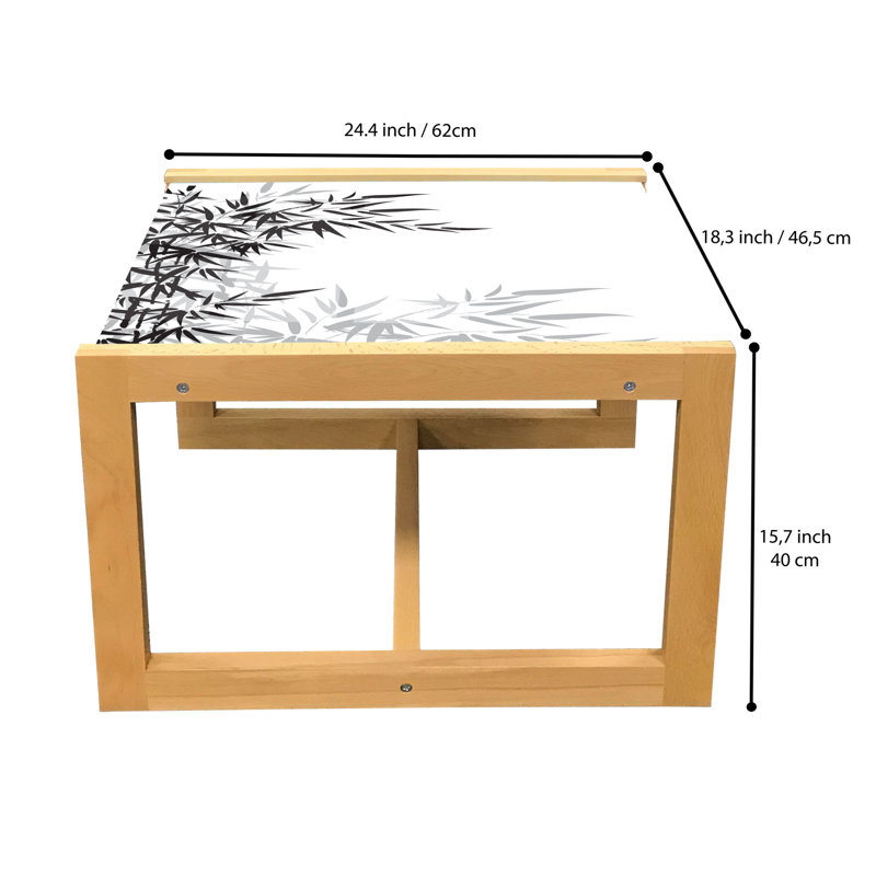 Jacbo Trestle Coffee Table, 40cm H x 46.5cm W x 62cm D