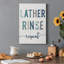 Lather Rinse Répétition - Art textuel sur toile tendue-2049425637
