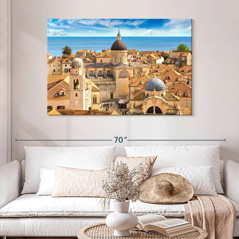 Kavia Summer Town Of Dubrovnik, 32" H x 48" W