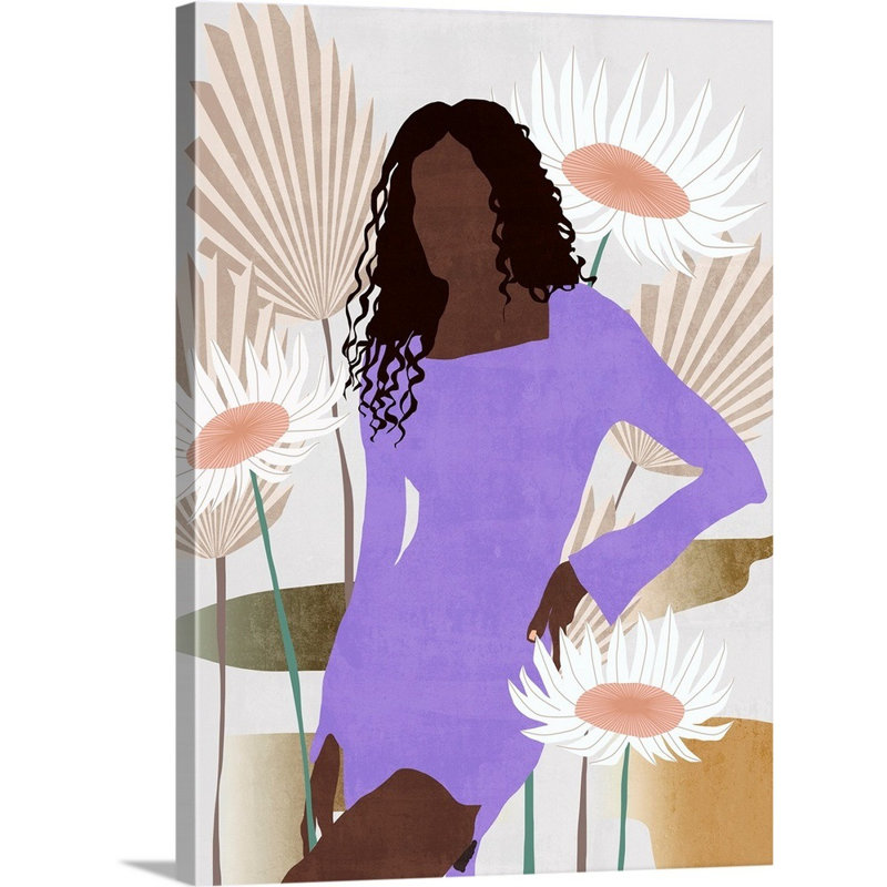 «Sun Kissed Woman III» par Melissa Wang - reproduction d'art, Toile tendue, H 16 po x l 12 po x P 1,25 po