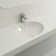 BOCCHI Parma 17.7'' Fireclay Oval Bathroom Sink with Overflow