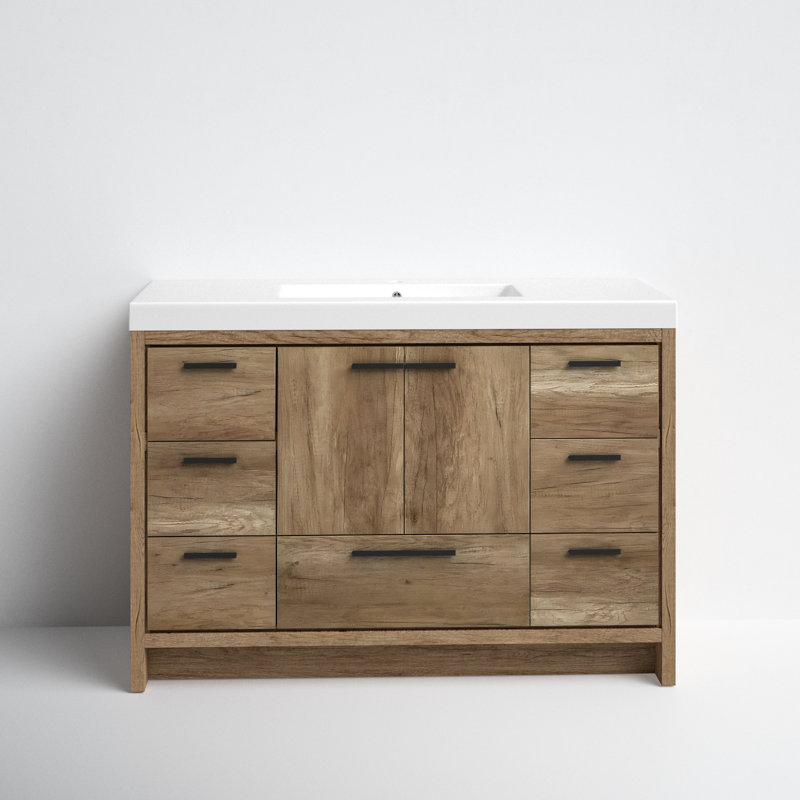 Ensemble de meuble-lavabo simple 48 po Southmead, Chêne naturel