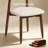 Modern Upholstered Dining Chair Solid Wood Kitchen Chairs with Padded Seat and Back for Dining Room, Comfortable Design in Beige (Set of 4)-1822578094-1822578095