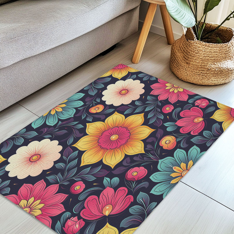 Tapis tressé Petal Symphony, Rectangulaire 3 pi x 5 pi