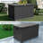 150 Outdoor Metal Storage Box Gallon for Patio, Large Metal Deck Box Waterproof with Dual Gas Struts, Rolling Wheels and Handles, Steel Deck Box for Cushions, Tools, Pool Floats, Porch and Backyard-125822219-125822221
