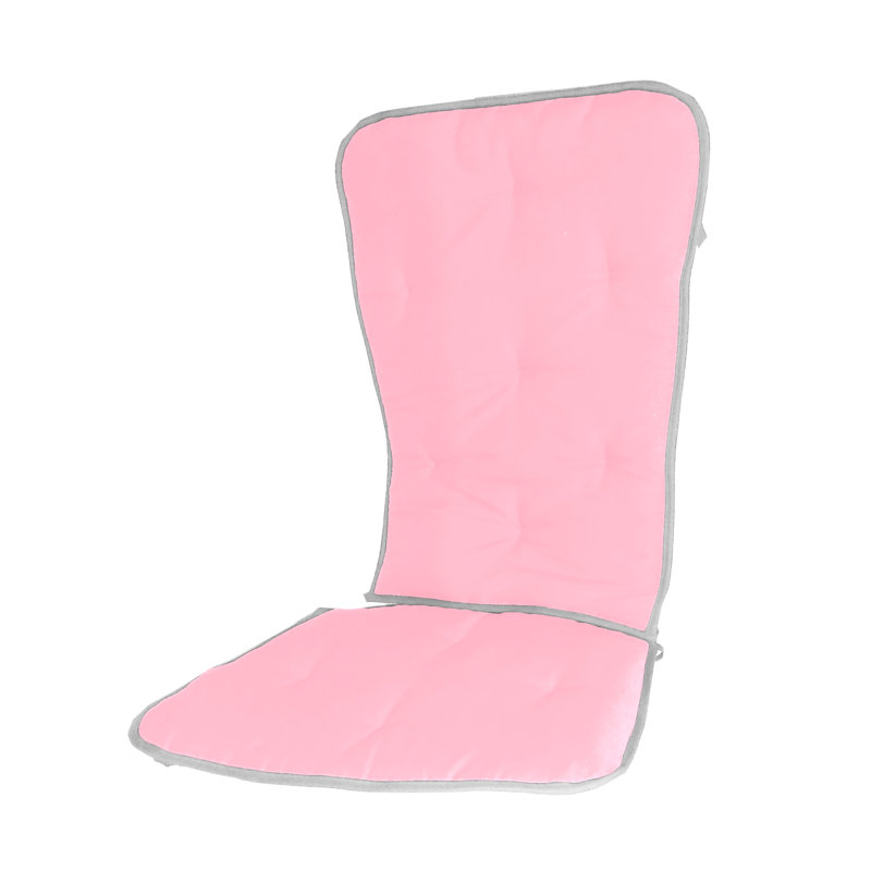 Coussin de siège/dossier à deux tons Uni, Rose vif / Gris