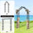 Lron Arbor With Adjustable Width In Black(42.52W''~78.15W'')