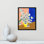 «Stripey Flowers Print» par Violets Print House