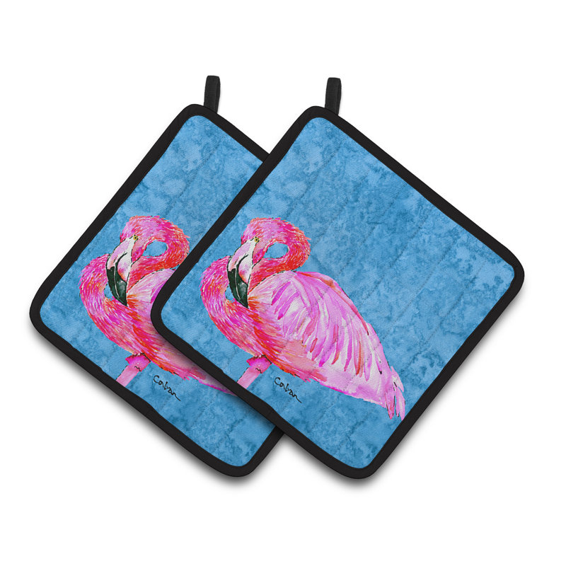 Cuisinier poignée east urban home flamant rose