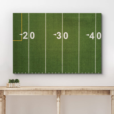 Photographie de terrain de football synthétique numéroté