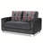 PrimeNest Daceyville Collection Upholstered Convertible Loveseat with Storage