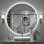 Miroir rond en verre trempé anti-buée certifié UL pour salle de bain / meuble-lavabo - Basics by Wayfair ™