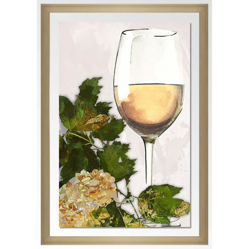 « wine », impression encadrée, H 27,5 po x l 21,5 po x P 0,75 po