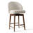 Modern 30" Round Counter Height Dining Set with 3 Upholstered Swivel Counter Stools-258447858