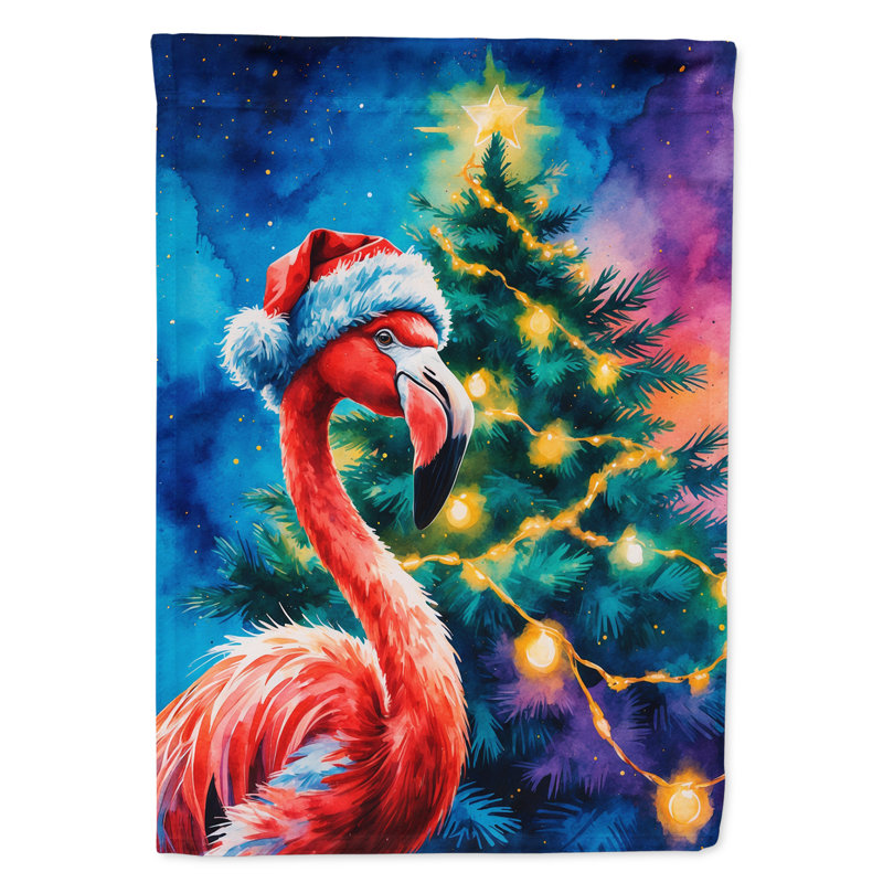 Drapeau de jardin de Noël, Flamant rose