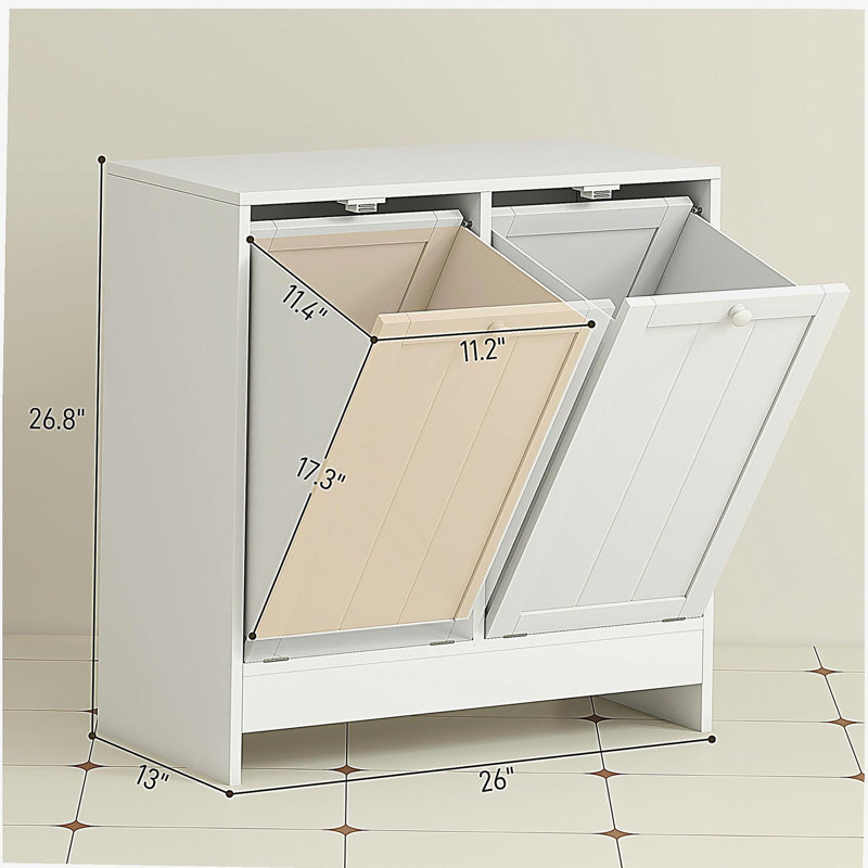 Armoire à linge dissimulée, armoire de rangement inclinable