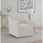 Fauteuil d'appoint pivotant beige Merced