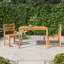 Sawyerville 2 - Person Teak Patio Dining Set with Square Table