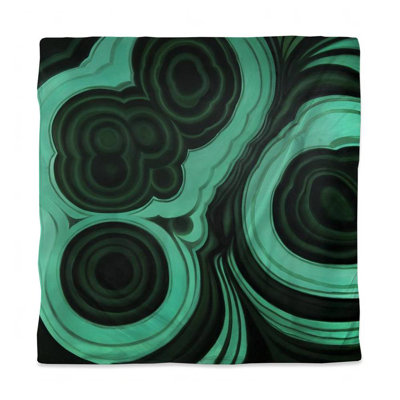 Malachite Stone Office Green Duvet Cover | Home Decor Essentials