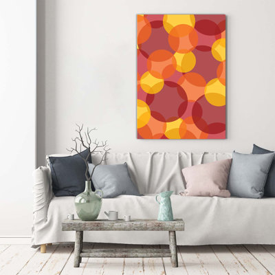 Colored Circles - Wrapped Canvas Print
